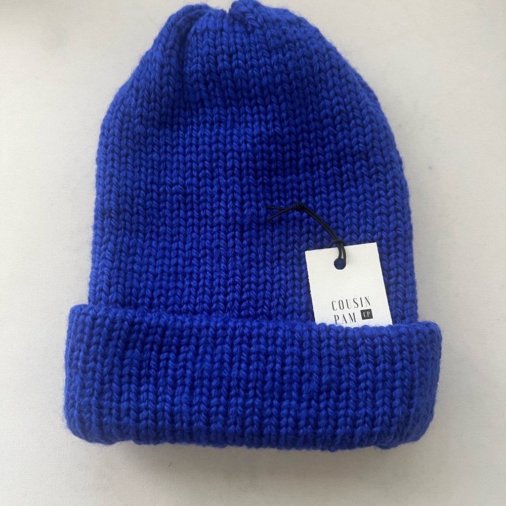 Blue Knit Beanie